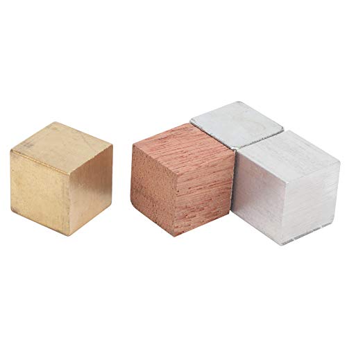 4pcs Cubic Block Cubes Group Density Cube Unterschiedliche Massenmaterial Klassenzimmer Home Physics Experiment Unterricht von SEAFRONT