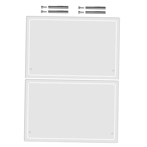 SECFOU 2 Sets Transparente Schreibtafel Für Den Schreibtisch Whiteboard Weiße Tafel Arbeitstisch Löschbare Notiztafel Tischplatte Whiteboard Schreibtisch Whiteboard Tischplatte von SECFOU