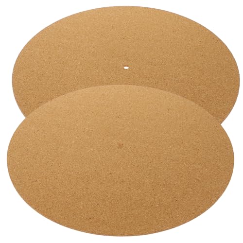 SECFOU 2St Plattenteller Slipmat Schutzpolster für Plattenspieler Zubehör für Plattenspieler vinyl reinigung vinyl zubehör drehteller Plattenspieler-Pad Schallplattenunterlage aus Vinyl von SECFOU