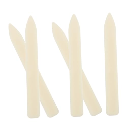 SECFOU 5St Origami-Messer ausstechplatte plastikmesser Papierwerkzeug klapp cuttermesser Knochenritzwerkzeug echte Knochenordner Knochenordner-Tool Knochenordner aus Papier Beige von SECFOU