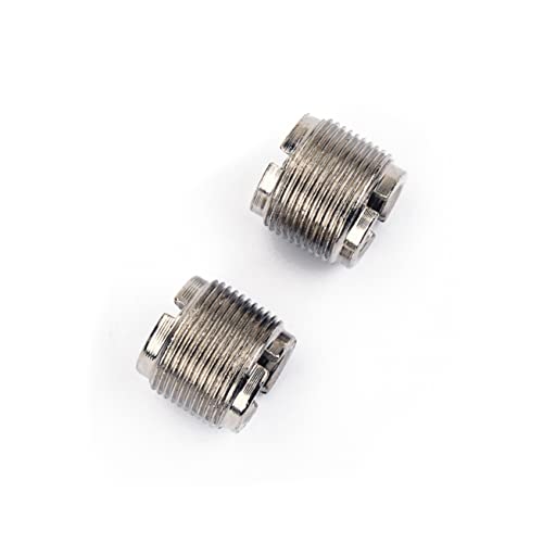 SECFOU Mikrofon Schraubadapter ännlich Auf Weiblich 2er Set Mic Screw Adapter Für Mikrofone Stative Kameras Und Zubehör Chrom Finish von SECFOU