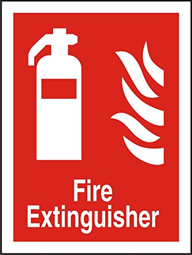 Seco Feuerlöscher und Feuerschild, 150 mm x 200 mm, nachleuchtendes selbstklebendes Vinyl von SECO