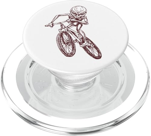 Alien Cycling Fahrrad Lustig Weltraumradfahrer Reiten Cool Bike PopSockets PopGrip für MagSafe von SEEMBO