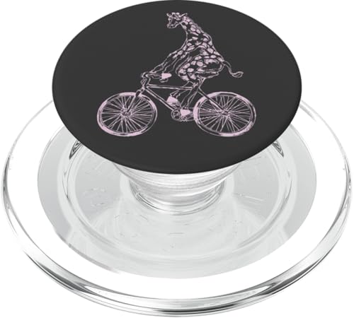 Giraffe Radfahren Fahrrad Lustig Biker Animal Biking Cool Bike PopSockets PopGrip für MagSafe von SEEMBO