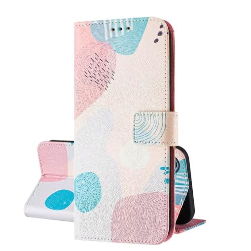 SEHEYA Handyhülle für Oppo Reno 11F 5G Hülle PU Leder Handy Klapphülle mit süßes Motive Design Stoßfest Flip Case Brieftasche Schutzhülle Cover, Grün Rosa von SEHEYA