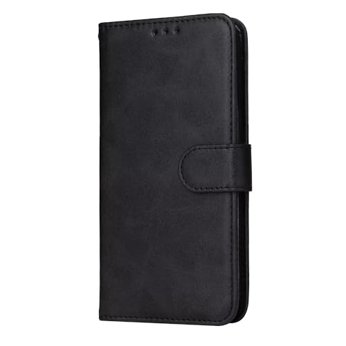 SEIAIYG Handyhülle für Xiaomi Poco M6 Pro Hülle, Premium PU/TPU Leder Flip Wallet Tasche mit Standfunktion und Magnetisch Handytasche Schutzhülle für Xiaomi Poco M6 Pro Handy Hüllen (Schwarz) von SEIAIYG