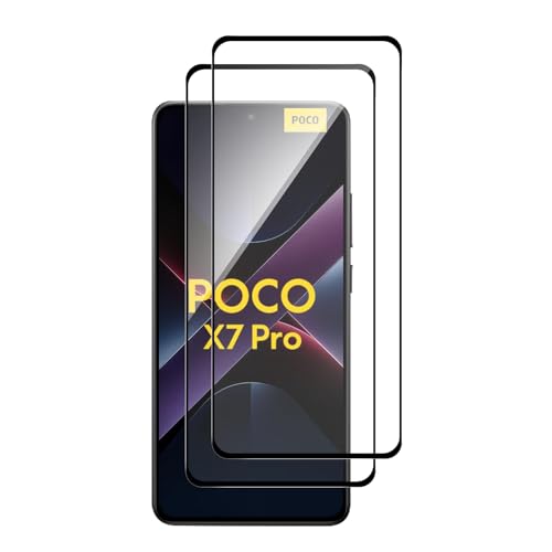 SEIAIYG Schutzfolie für Panzerglas für Xiaomi Poco X7 Pro, [2 Stück] 3D Curved Glas Folie, [HD Clear] Gehärtetes Glas Displayschutzfolie Panzerglasfolie für Xiaomi Poco X7 Pro von SEIAIYG