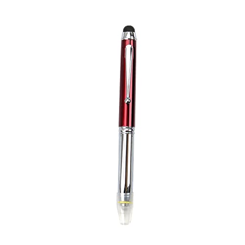1 Stück 3 in 1 Rot Kugelschreiber, LED-Taschenlampe Touchscreen und LED-Kugelschreiber Schreiben von SEIWEI