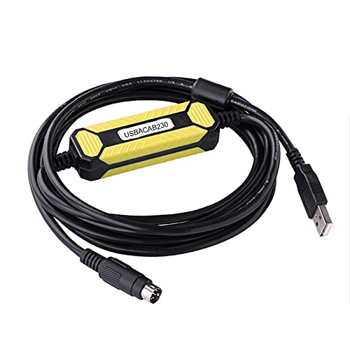 SEIWEI Upgrade SPS-Kabel USB-SC09-FX für Delta DVP-Serie, 3M Länge, vergoldete Stecker, LED-Anzeige, SMT-Technologie, Zinklegierungsgehäuse, kompatibel mit XP/Vista/Windows von SEIWEI
