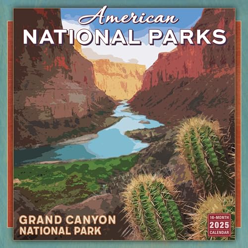 American National Parks Wandkalender 2025, 16 Monate Naturkalender, 30,5 x 30,5 cm von SELLERS PUBLISHING, INC.