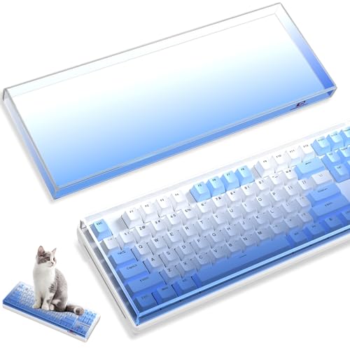 SELORSS Gaming-Tastatur-Staubschutz, mechanische Tastaturabdeckung, Premium-Acryl-Tastaturabdeckung für 85 % TKL 87 Tasten, Gaming-Tastatur (blau) von SELORSS