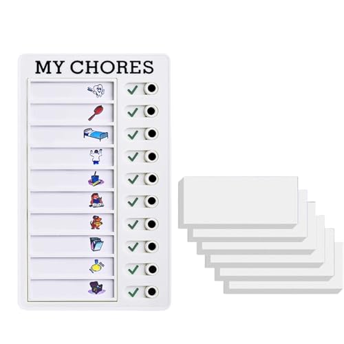 Tragbares Aufgabendiagramm für das Verhalten von Kinderarbeiten, Belohnungsdiagramm, tägliche Routine-Checkliste, Aufgabentafel für die tägliche Planung von SELiLe