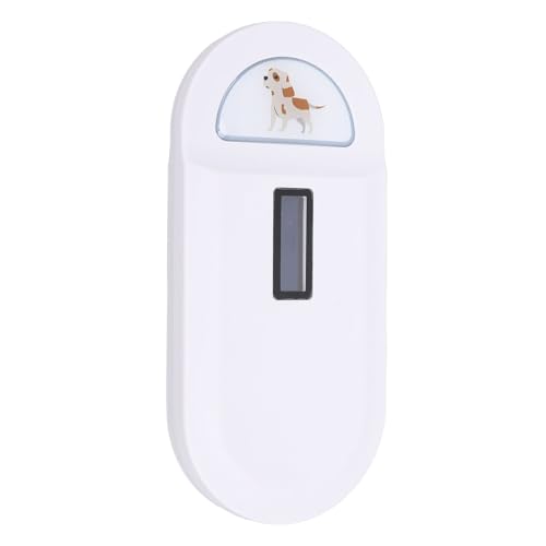 Haustier-Mikrochip-Lesegerät, FDX Animal Universal-Mikrochip-Tag-Leser-Scanner, 128 Datenspeicher, Haustier-Mikrochip-Scanner, Wiederaufladbarer 800-mAh-Mikrochip-Scanner (White) von SENECESLI