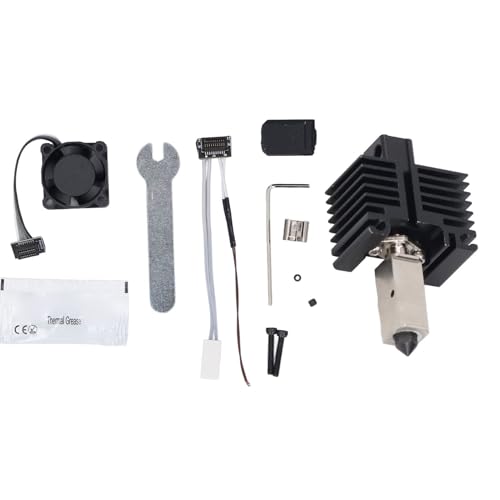 Hotend Kit für Bambu Lab P1P P1S 3D Drucker, 0,2 Mm Gehärteter Stahldüsen Extruder Hot End mit 2510 Lüfter, Hitzebeständiger Heizblock für Bambu Lab P1P P1S 3D Druckerzubehör von SENECESLI