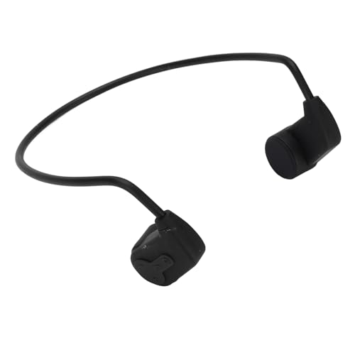 SENECESLI Knochenleitung Schwimmkopfhörer, IPX8 Regen -Proof -Ohrhörer, Eingebaut in 16 GB MP3 -Player, 7 -Stunden -Spielzeit, Bluetoeth Open Ohr -Kopfhörer für Outdoor -Sportarten (Black) von SENECESLI