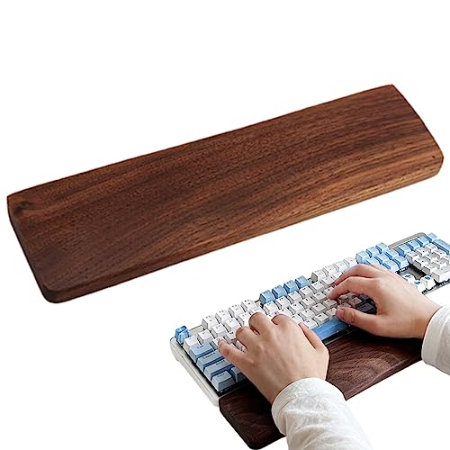 Holz für mechanische Tastaturen - Handballenauflage mit Holztastatur, Holzständer für mechanische Tastatur, Holzmatte für Tastatur in Größe rutschfest für einfaches Tippen von SENZZ