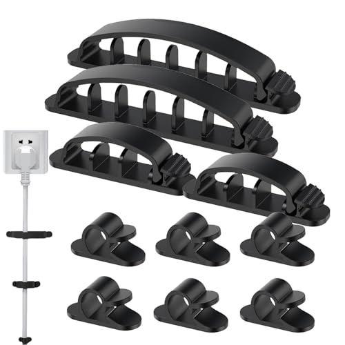 Kabelhalter mit Clip für Kabel-Organizer, Kabelmanagement-Organizer, tragbarer Kabelhalter mit Clip für Audiokabel-Organizer, kabelgebundene Kopfhörer, Kabel von SENZZ