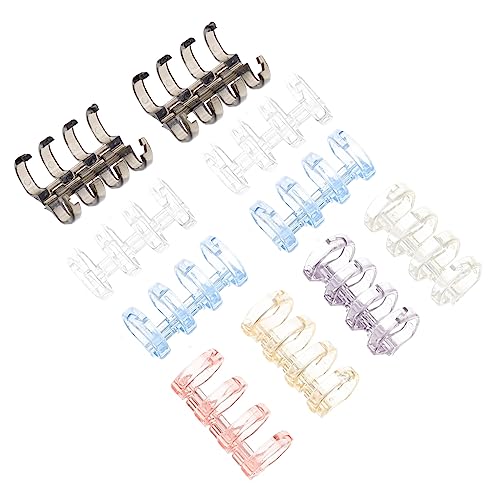SEWACC 10 Stück Abnehmbarer Hefter Weißes Klebeband Große Büroklammern Ringbuchringe Binderclips Kleine Papierordner 4 Ring Ordner Große Binderclips Klemmbrett Dateibinder SEWACC 10 Stück Abnehmbarer Hefter Weißes Klebeband Große Büroklammern Ringbuchringe Binderclips Kleine Papierordner 4 Ring Ordner Große Binderclips Klemmbrett Dateibinder von SEWACC