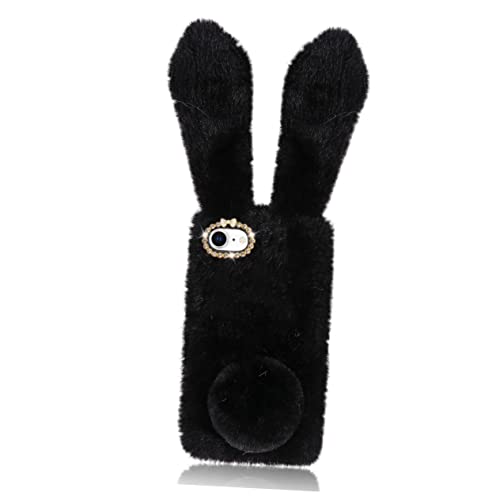SEWACC Handyhülle Furry Faux Fluffy Handyhüllen Niedliche Hülle Handyschale Schwarz SEWACC Handyhülle Furry Faux Fluffy Handyhüllen Niedliche Hülle Handyschale Schwarz von SEWACC