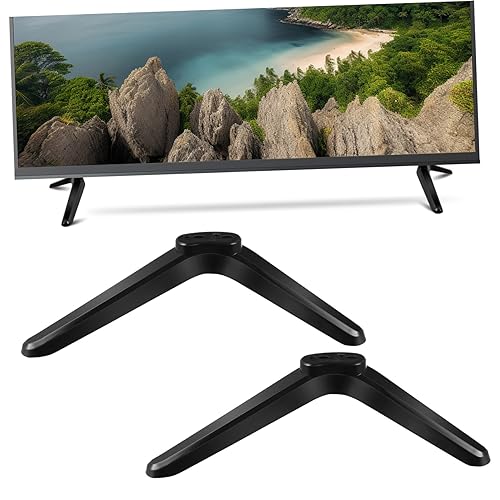 SEWOART 2er Set TV Standfüße Universal Fernseher Ständer Tisch TV Halterung Mit Schrauben Für 32 Flachbildschirme Höhenverstellbar Und Stabil Ideal Für Smart TVs von SEWOART