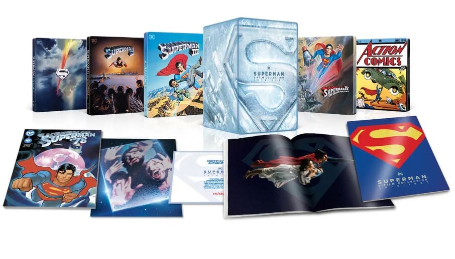 Superman I-IV (1-4) Steelbook Collection (10-disc) (4K UHD&Blu-ray) LIMITED EDITION von SF film