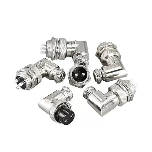 socket elbow GX16-2PIN 3PIN 4PIN 5PIN 6PIN 7PIN 8PIN 9PIN right-angle connector 90-degree right-wing connector(GX16-7Pin,10 sets) von SFNGXXAG