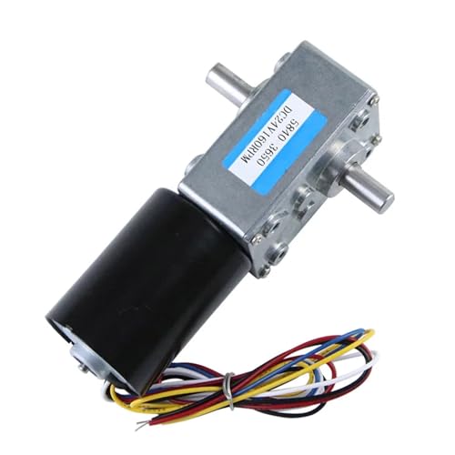 5840-3650 Bürstenloser Motor mit angepasster Geschwindigkeit, Schneckengetriebemotor mit hohem Drehmoment, 1 Stück(12v 130rpm 4.5kg.cm,Package1) von SFYMORHE