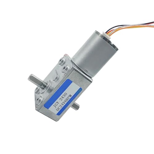 JGY-2430 Doppelwelle DC 12V 24V Bürstenloser Elektromotor Schneckengetriebemotor 1St(66rpm,12V) von SFYMORHE