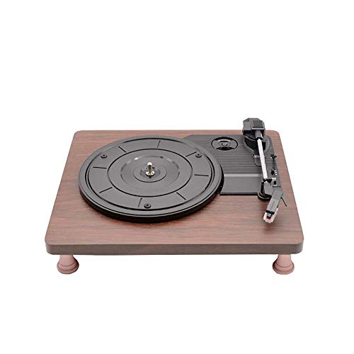 Plattenspieler mit DREI Geschwindigkeiten, Vinyl-Schallplattenspieler, Topfmaschine, benötigt einen externen Verstärker, Tablet-Player, 30 x 25 x 10 cm von SGKOMN