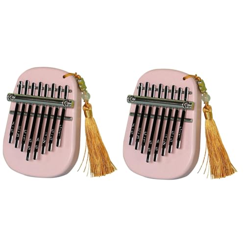 SHABD 8-Ton Sapele Water Drop Medium Kalimba Tragbares Fünf-Finger-Klavier Geeignet für Anfänger Finger-Klavierinstrument A von SHABD