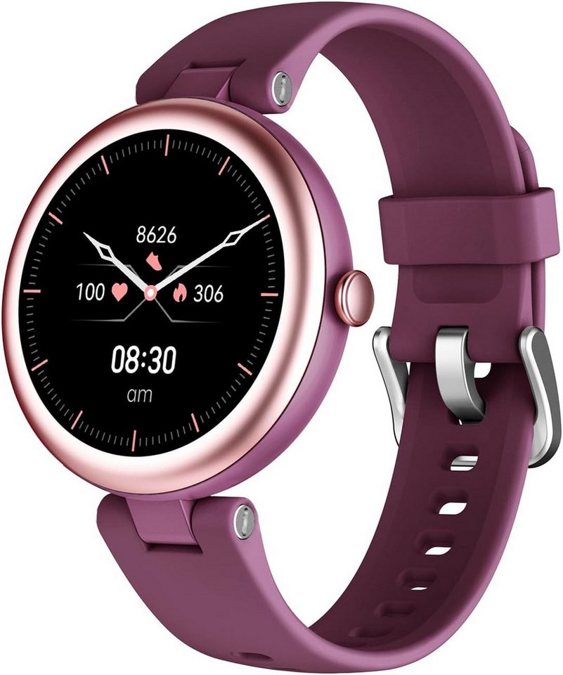 SHANG WING Damen's Fitness-Tracker Herzfrequenz-Monitor Smartwatch (2,79 cm/1,1 Zoll, Android/iOS), mit Schrittzähler Schlafmonitor SpO2-Überwachung Puls monitor von SHANG WING