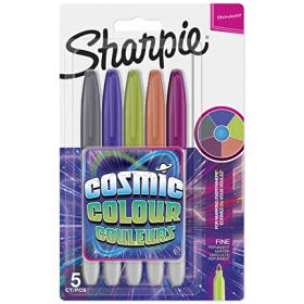 Sharpie Marker Fein Rundspitze F 5er Cosmic Colour Blister von SHARPIE