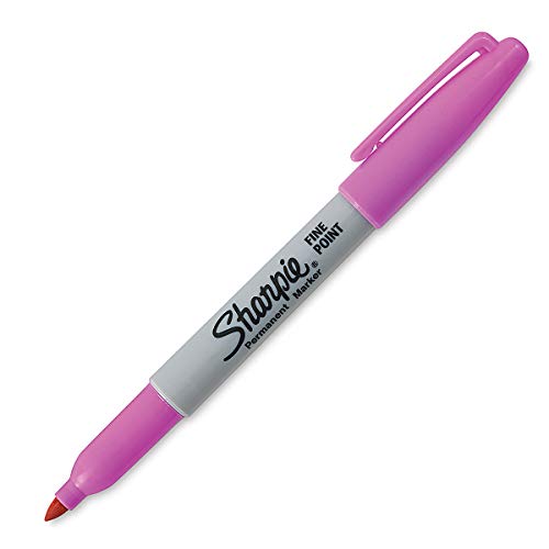 Sharpie Permanentmarker mit feiner Spitze, Electric Pink, 1 Stück von SHARPIE