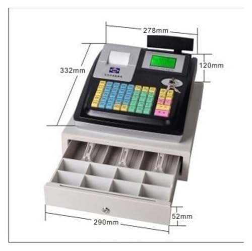 Registrierkassen, 3000U Registrierkasse, geeignet for Restaurants/Supermärkte/Bekleidungsgeschäfte/Hamburgerläden/Milchteeläden von SHEHUALI