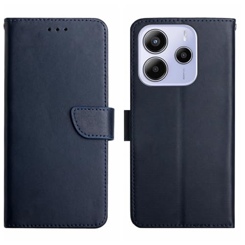 SHIEID Cover Schutzhülle für Redmi Note 14 Hülle, Premium Leder Flip Schutzhülle Tasche Schutzhülle mit Standfunktion Handyhülle für Redmi Note 14-Blau von SHIEID