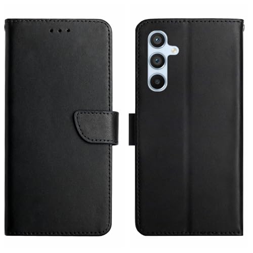 SHIEID Cover Schutzhülle für Samsung Galaxy A26 5G Hülle, Premium Leder Flip Schutzhülle Tasche Schutzhülle mit Standfunktion Handyhülle für Samsung Galaxy A26 5G-Schwarz von SHIEID