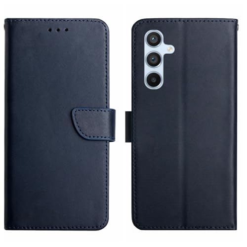 SHIEID Cover Schutzhülle für Samsung Galaxy A56 5G Hülle, Premium Leder Flip Schutzhülle Tasche Schutzhülle mit Standfunktion Handyhülle für Samsung Galaxy A56 5G-Blau von SHIEID