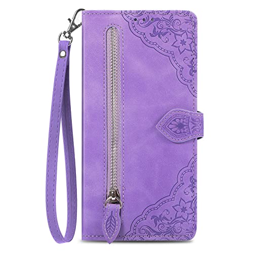 SHIEID Handytasche für Oppo A5 Pro Hülle Magnetischer Ständer, Oppo A5 Pro magnetische Flip Leder Wallet Case, Handytasche Cover Kompatibel mit Oppo A5 Pro-Violett von SHIEID