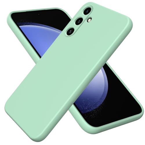 Schutzhülle für Samsung Galaxy A55 5G Hülle, Hochwertige flüssige Silikon-Softshell,rutschfeste Schale, Handyhülle für Samsung Galaxy A55 5G Stoßfeste Hülle-Grün von SHIEID