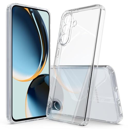 Schutzhülle für Transparente Samsung Galaxy A36 5G Hülle, Samsung Galaxy A36 5G Harte PC-Rückseite + Flexibler TPU-Rahmen Schutzhülle, Handyhülle für Transparente Samsung Galaxy A36 5G-Transparent von SHIEID