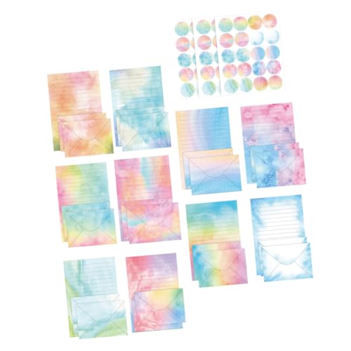 SHINEOFI 1 Set Aquarell Umschlag Set Umschlag Anzug Umschlag Outfit Briefbrett Set Briefpapier Briefpapier Zum Schreiben Von Briefen Briefpapier Briefpapier Schreibwaren von SHINEOFI