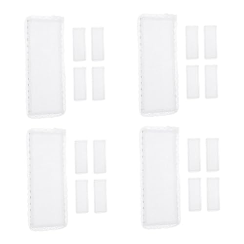 SHINEOFI 4 Sätze Kreuzstich-lesezeichen Diy Spitzen-lesezeichen Lesezeichen Zum Sticken Nähbares Lesezeichen Diy Handgemachtes Lesezeichen Kreuzstich-material-kit Weiß Polyester 5 Stück * 4 von SHINEOFI