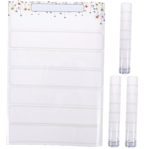 SHINEOFI 4 Stück Magnetisches Soft-Whiteboard Whiteboards großes magnetisches Whiteboard Whiteboard-Magnete Whiteboard-Magnethalter weiße Tafel aus Kunststoff Planungstafel das Haustier von SHINEOFI