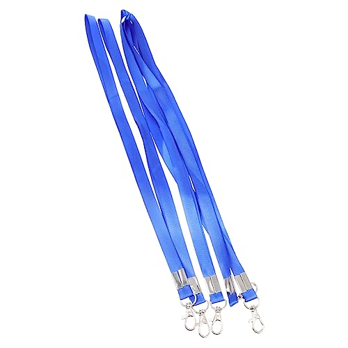 SHINEOFI 5St Schlüsselband für Kartensets Etiketten ID-Schlüsselband Lanyards Masse card sleeves karten sleeves Abdeckband für Arbeitskarten tragbare ID-Karten-Lanyard Polyester Blue von SHINEOFI