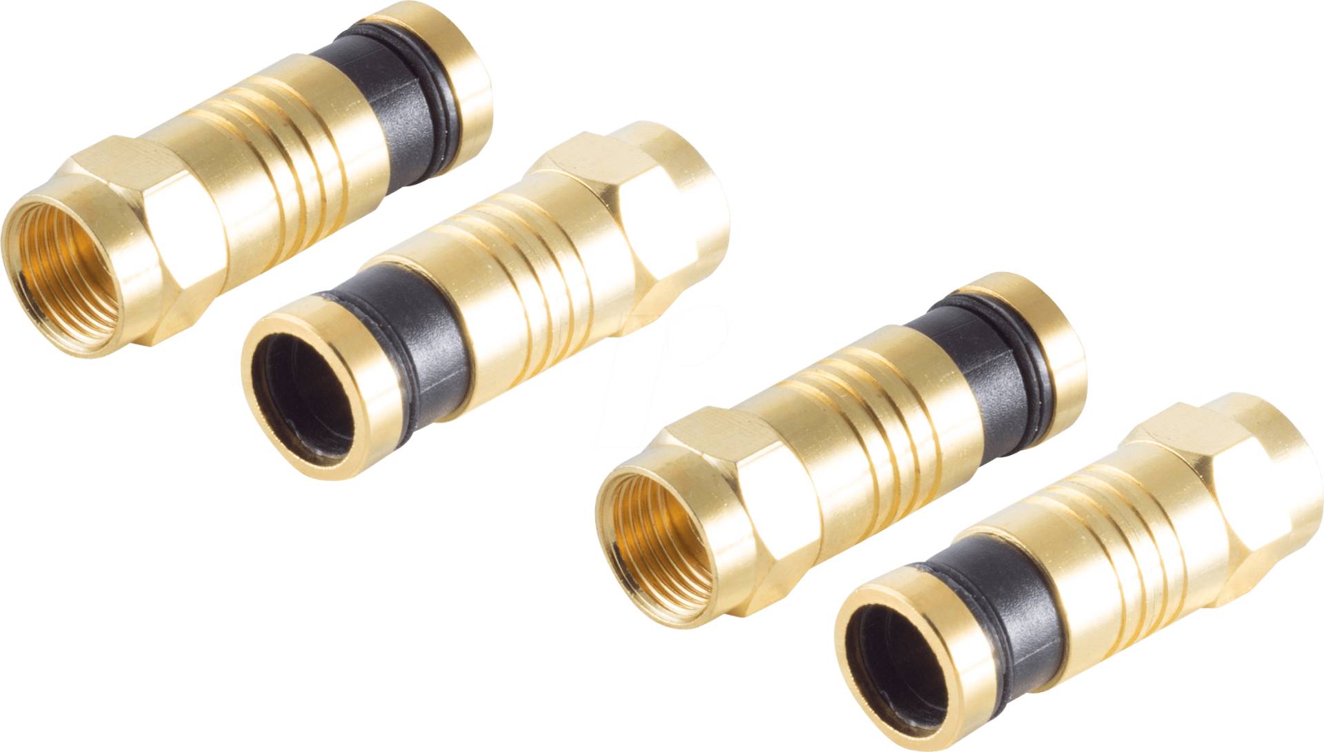 SHVP BS15-300714 - 2x F-Kompressionsstecker gold für Kabel 7,2mm von SHIVERPEAKS