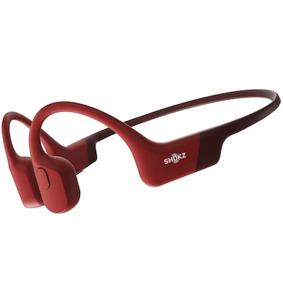 Shokz OpenRun Red Knochenschall-Sportkopfhörer Bluetooth Open-Ear von Shokz
