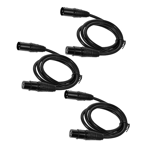 SHOWERORO 3 Stück Mikrofon Audiokabel Xlr 3 Pin Adapterkabel Überbrückungskabel Stecker Auf Buchse Mikrofonkabel Xlr Patchkabel Xlr Stecker Auf Buchse Kabelstecker Für Lautsprecher Pvc von SHOWERORO