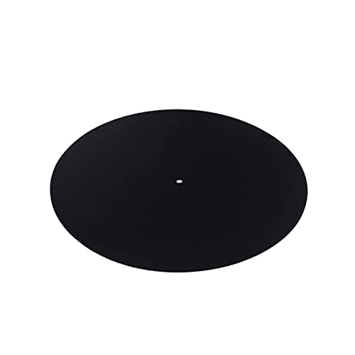 SHOWERORO Antistatisches Pad Slipmat Schallplattenmatte Vinyl Aufnehmen Plattenspieler-filzmatte Crosley-plattenspieler Plattentellerauflage Aus Kork Aufzeichnen Plattenspielerständer Black von SHOWERORO