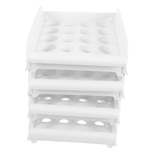 SHOWERORO Kasten 30 Eierbehälter kühlschrankorginizer egg tray eier behälter egg storage Eier weiße Schubladen Kühlschrank bin Eierschale Kühlschrank-Gemüse-Organizer von SHOWERORO