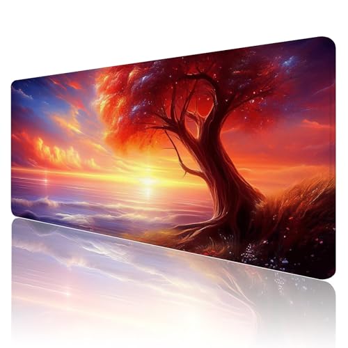 Gaming Mauspad XXL 1200 x 600mm Mauspad Sternenhimmel Mousepad Farbe Mouse Pad Großer Erweiterter Schreibtischunterlage, rutschfeste Gummibasis Desk Mat Verbessert PräZision und Geschwindigkeit R390 von SHUIYAZI